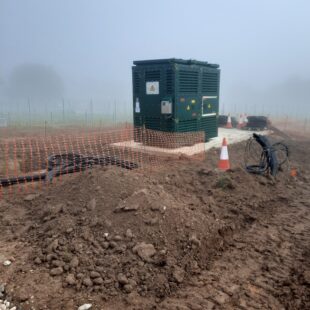 Construction at Solar Light Solar Farm