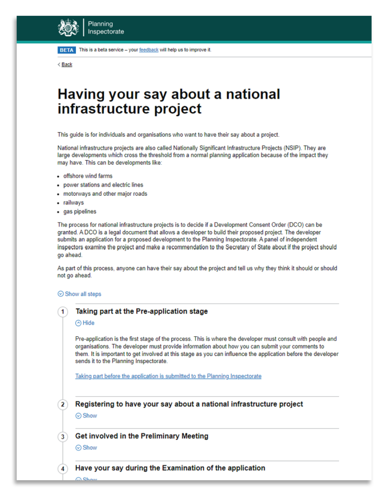 A new home for National Infrastructure Planning – Planning Inspectorate